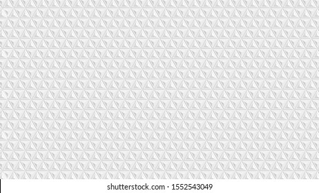 White geometric triangle abstract background with 3d effect