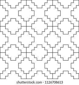 White geometric X pattern background vector.
