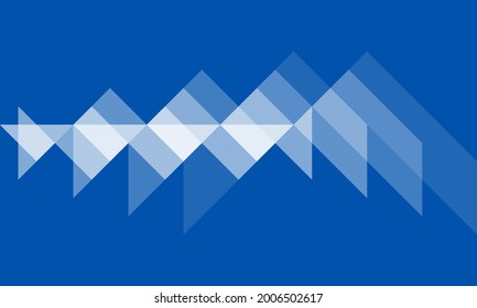 white geometrical wave pattern on blue background