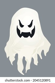 White Ghost Fly. Vector Illustration