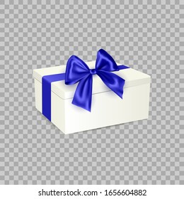 Caja de regalo blanca con cinta de opciones