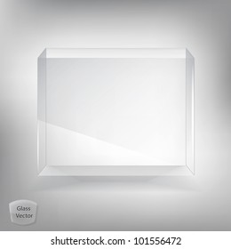 White Glass Transparent Box