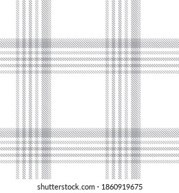 White Glen Plaid seamless pattern suitable for fashion textiles and graphics