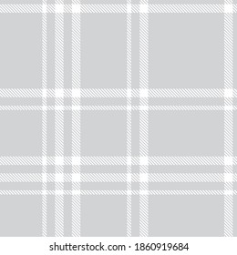 White Glen Plaid seamless pattern suitable for fashion textiles and graphics