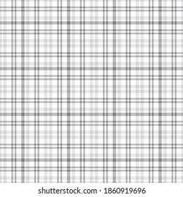 White Glen Plaid seamless pattern suitable for fashion textiles and graphics