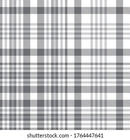 White Glen Plaid textured seamless pattern suitable for fashion textiles and graphics