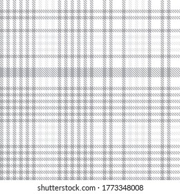 White Glen Plaid textured seamless pattern suitable for fashion textiles and graphics