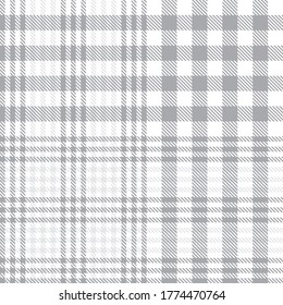 White Glen Plaid textured seamless pattern suitable for fashion textiles and graphics