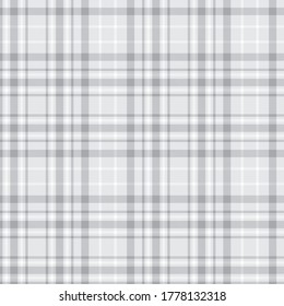 White Glen Plaid textured seamless pattern suitable for fashion textiles and graphics