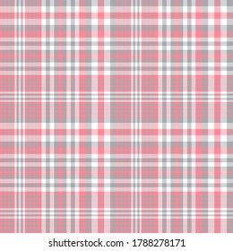 White Glen Plaid textured seamless pattern suitable for fashion textiles and graphics