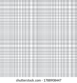 White Glen Plaid textured seamless pattern suitable for fashion textiles and graphics