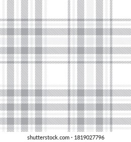 White Glen Plaid textured seamless pattern suitable for fashion textiles and graphics