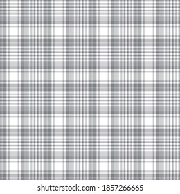 White Glen Plaid textured seamless pattern suitable for fashion textiles and graphics