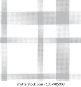 White Glen Plaid textured seamless pattern suitable for fashion textiles and graphics