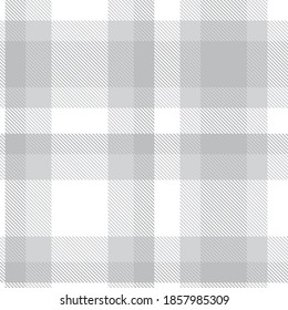 White Glen Plaid textured seamless pattern suitable for fashion textiles and graphics