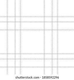 White Glen Plaid textured seamless pattern suitable for fashion textiles and graphics