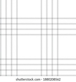 White Glen Plaid textured seamless pattern suitable for fashion textiles and graphics