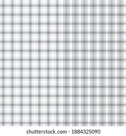 White Glen Plaid textured seamless pattern suitable for fashion textiles and graphics