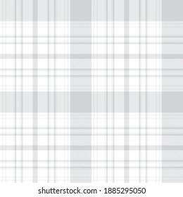 White Glen Plaid textured seamless pattern suitable for fashion textiles and graphics