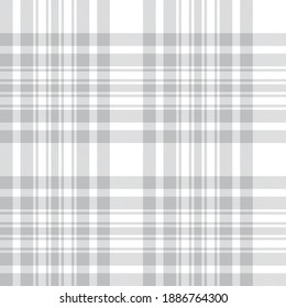 White Glen Plaid textured seamless pattern suitable for fashion textiles and graphics