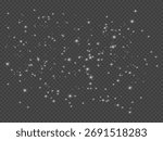 White Glitter Light Sparkle Overlay, Glitter Dust White Shimmer PNG, Elegant Light Particles Glitter Effect