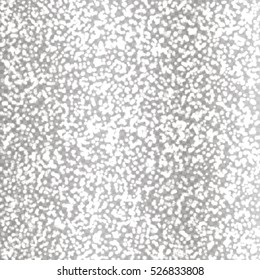 White glitter sparkling particles isolated on transparent background. Vector silver magic illustration.