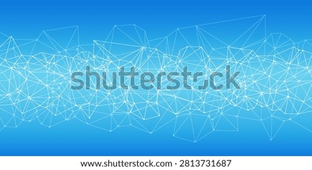White global communication banner with colorful network.