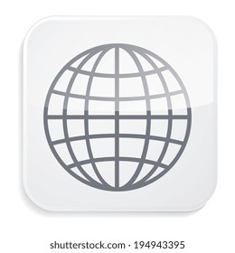 White globe icon