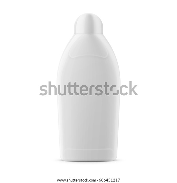 Download White Glossy Plastic Bottle Liquid Laundry Stock Vector Royalty Free 686451217