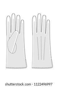 white gloves sketch