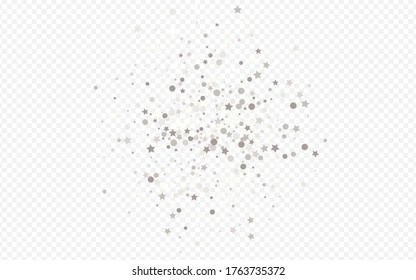 White Glow Effect Transparent Background. Holiday Dust Pattern. Silver Sequin Abstract Wallpaper. Round Bridal Texture.