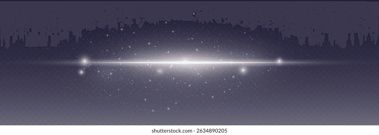 Efeito brilhante branco do flash de faíscas, efeito de luz da linha de explosão de néon.
