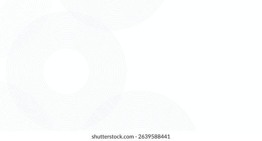 White glowing geometric lines on gray background. Modern shiny blue circle nice art.