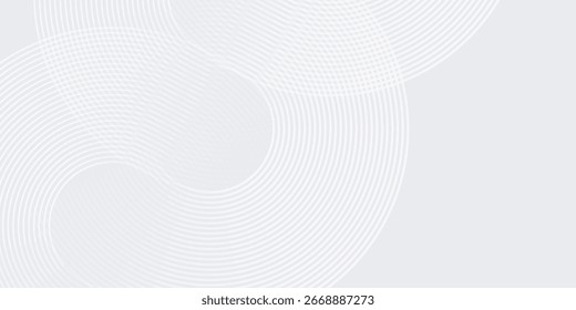 Weiß glühende geometrische Linien auf grauem Hintergrund Kunst moderne einfache nette Linien abstrakt