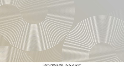 Linhas geométricas brilhantes brancas em fundo de arte cinza Padrão simples geométrico transparente brilhante moderno