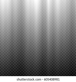 White glowing light. Aurora Borealis polar effect. Transparent graphic design element for flyers, posters, book covers, cards and invitations. Abstract glowing background. Vector illustration.