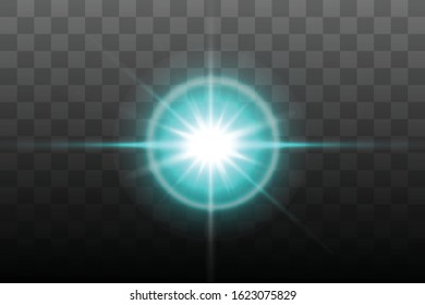 White glowing light burst explosion with transparent. Cool effect decoration with ray sparkles. Transparent shine gradient glitter, bright flare. Glare texture. EPS 10 vector file included