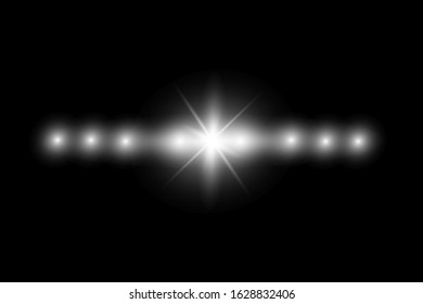 White glowing light burst explosion transparent. Vector illustration for cool effect decoration with ray sparkles. Bright star. Transparent shine gradient glitter, bright flare. Glare texture.