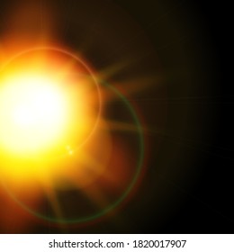 White glowing light burst explosion with transparent..