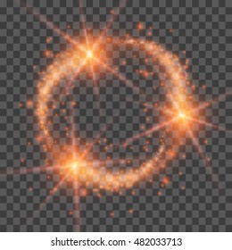 White glowing light burst explosion with transparent.