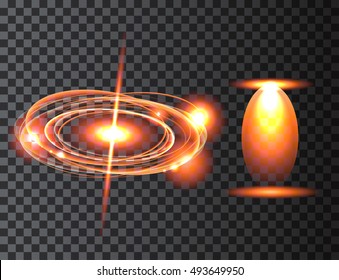 White glowing light burst explosion with transparent. Vector illustration for cool effect decoration with ray sparkles. Bright star. 
