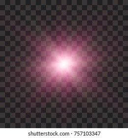 White glowing light burst explosion with transparent. Vector illustration for cool effect decoration with ray sparkles. Bright star. Transparent shine gradient glitter, bright flare. Glare texture.