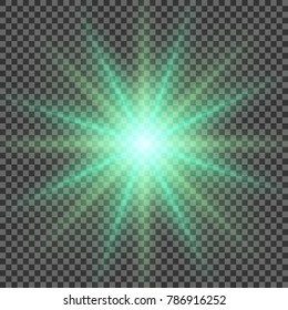 White glowing light burst explosion with transparent.