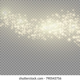 White glowing light burst explosion on transparent background. Vector illustration light effect decoration with ray. Bright star. Translucent shine sun, bright flare.Center vibrant flash.