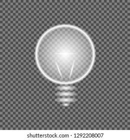 White glowing light burst out with a transparent one. Vector illustration to decorate a cool effect with rays of sparkles. Bright Star. Transparent gloss, gradient gloss, bright glare. Glare texture