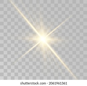 White glowing light burst with transparent. Vector illustration for decorating a cool effect with ray sequins. Transparent glitter gradient glitter, bright flare. Glare texture.