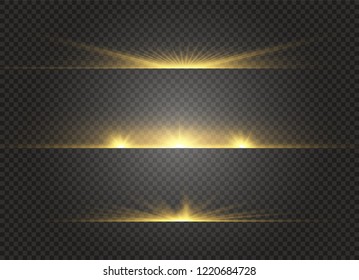 White glowing light explodes on a transparent background. Sparkling magical dust particles. Bright Star. Transparent shining sun, bright flash. Vector sparkles. To center a bright flash.