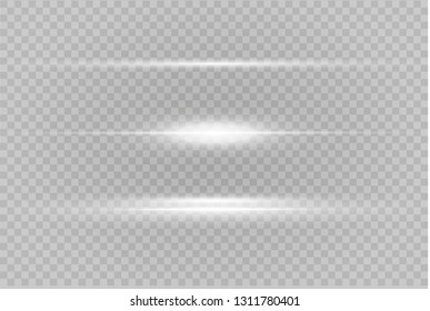 White glowing light explodes on a transparent background. Sparkling magical dust particles. Bright Star. Transparent shining sun, bright flash. Vector sparkles. To center a bright flash.