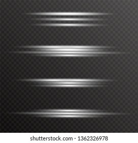White glowing light explodes on a transparent background. Sparkling magical dust particles. Bright Star. Transparent shining sun, bright flash. Vector sparkles. To center a bright flash.