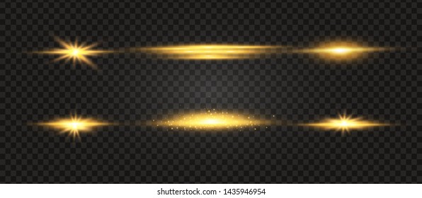 White glowing light explodes on a transparent background. Sparkling magical dust particles. Bright Star. Transparent shining sun, bright flash. Vector sparkles. To center a bright flash.